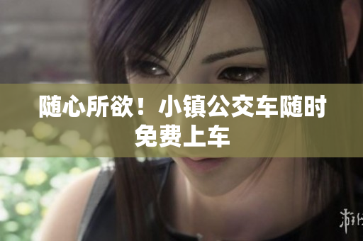 随心所欲！小镇公交车随时免费上车