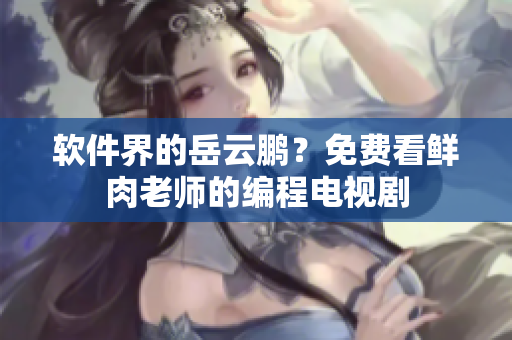 软件界的岳云鹏？免费看鲜肉老师的编程电视剧