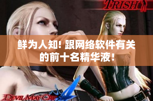 鲜为人知! 跟网络软件有关的前十名精华液！