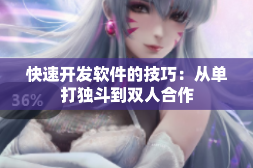 快速开发软件的技巧：从单打独斗到双人合作