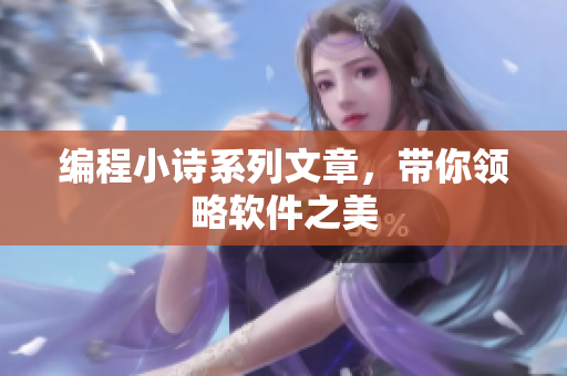 编程小诗系列文章，带你领略软件之美