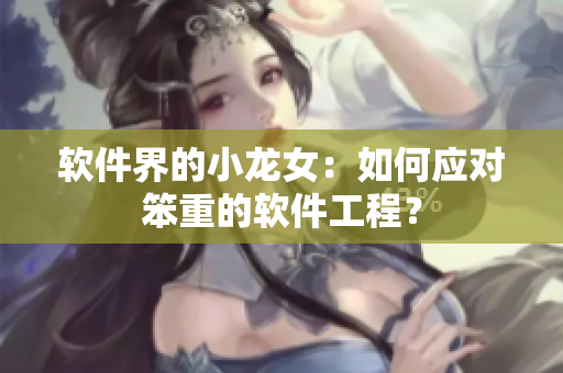 软件界的小龙女：如何应对笨重的软件工程？
