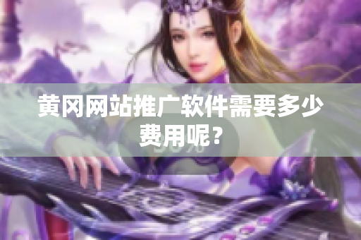 黄冈网站推广软件需要多少费用呢？