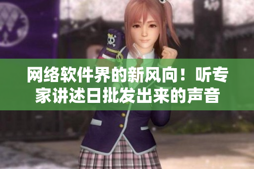 网络软件界的新风向！听专家讲述日批发出来的声音