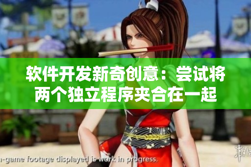 软件开发新奇创意：尝试将两个独立程序夹合在一起
