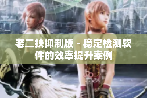 老二扶抑制版 - 稳定检测软件的效率提升案例