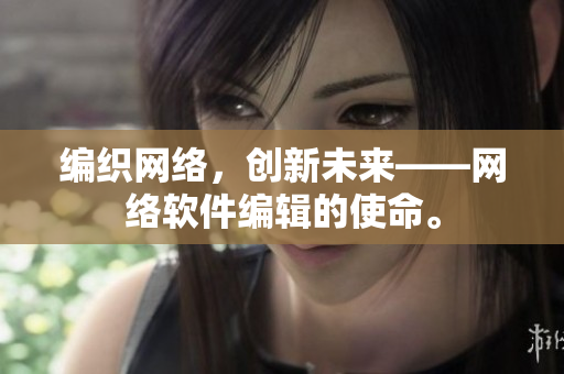 编织网络，创新未来——网络软件编辑的使命。