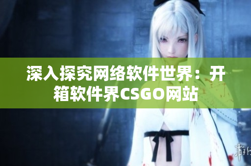 深入探究网络软件世界：开箱软件界CSGO网站