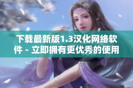 下载最新版1.3汉化网络软件 - 立即拥有更优秀的使用体验！