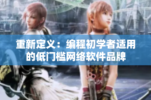 重新定义：编程初学者适用的低门槛网络软件品牌