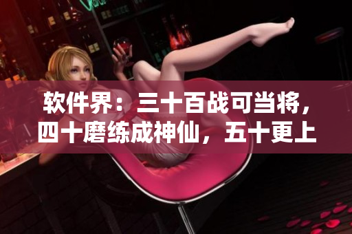 软件界：三十百战可当将，四十磨练成神仙，五十更上新高峰
