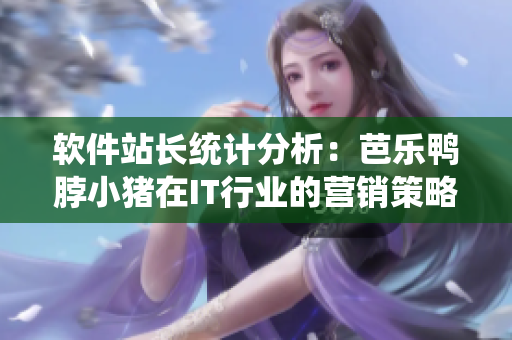 软件站长统计分析：芭乐鸭脖小猪在IT行业的营销策略
