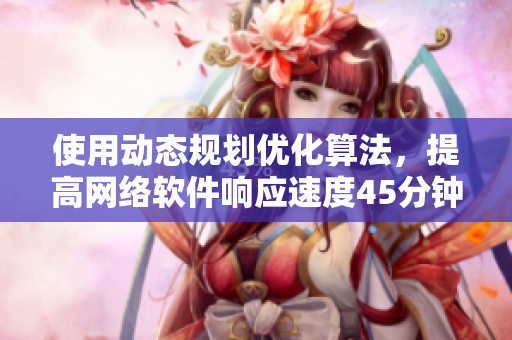 使用动态规划优化算法，提高网络软件响应速度45分钟