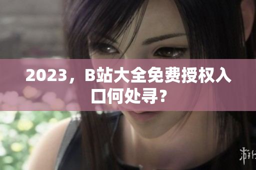 2023，B站大全免费授权入口何处寻？