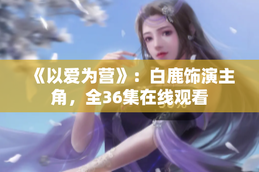 《以爱为营》：白鹿饰演主角，全36集在线观看