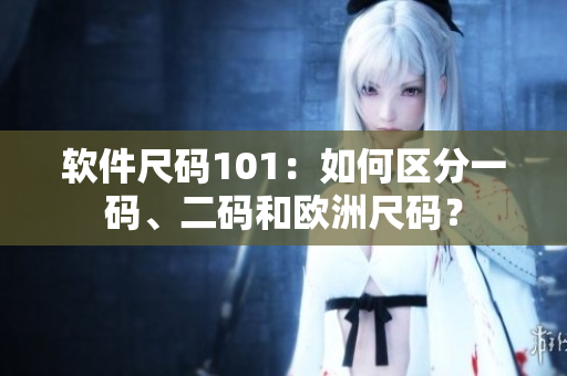 软件尺码101：如何区分一码、二码和欧洲尺码？
