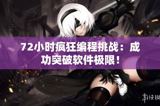 72小时疯狂编程挑战：成功突破软件极限！