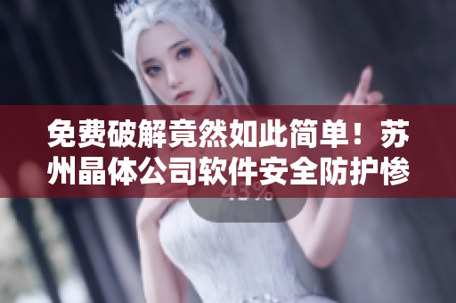免费破解竟然如此简单！苏州晶体公司软件安全防护惨遭攻破