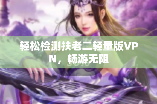 轻松检测扶老二轻量版VPN，畅游无阻