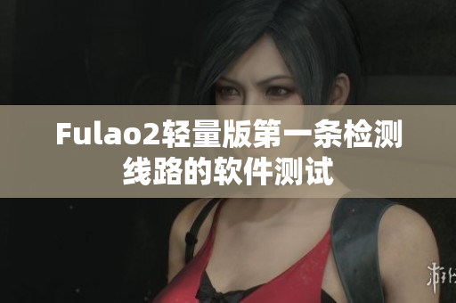 Fulao2轻量版第一条检测线路的软件测试