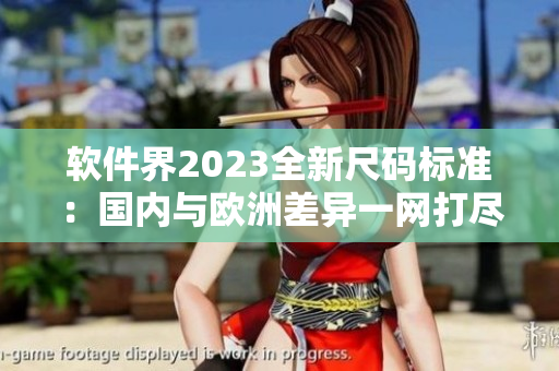 软件界2023全新尺码标准：国内与欧洲差异一网打尽