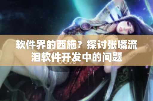 软件界的西施？探讨张嘴流泪软件开发中的问题