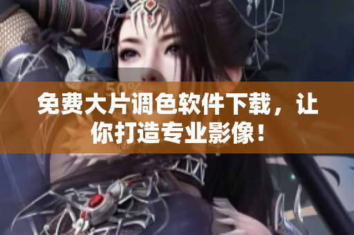 免费大片调色软件下载，让你打造专业影像！