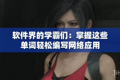软件界的学霸们：掌握这些单词轻松编写网络应用