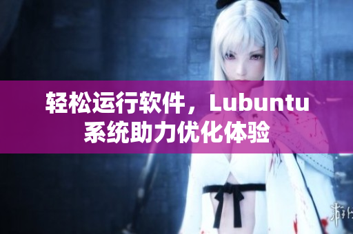 轻松运行软件，Lubuntu系统助力优化体验