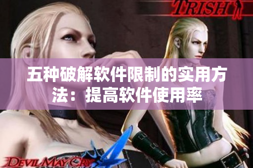 五种破解软件限制的实用方法：提高软件使用率