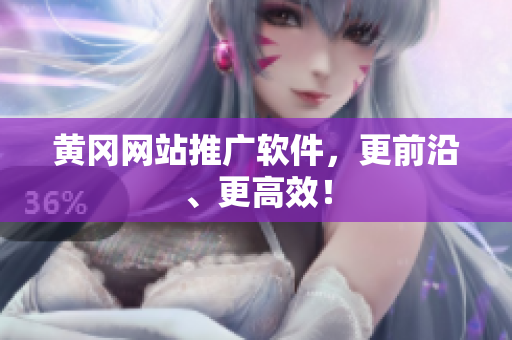 黄冈网站推广软件，更前沿、更高效！