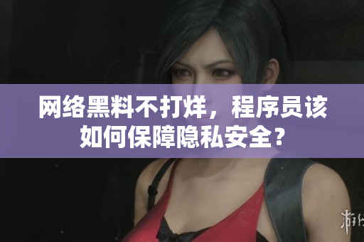 网络黑料不打烊，程序员该如何保障隐私安全？