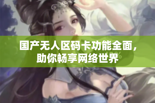 国产无人区码卡功能全面，助你畅享网络世界
