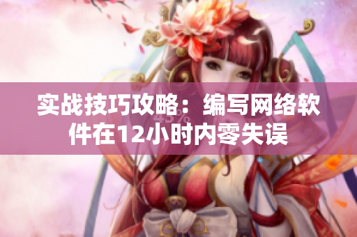 实战技巧攻略：编写网络软件在12小时内零失误