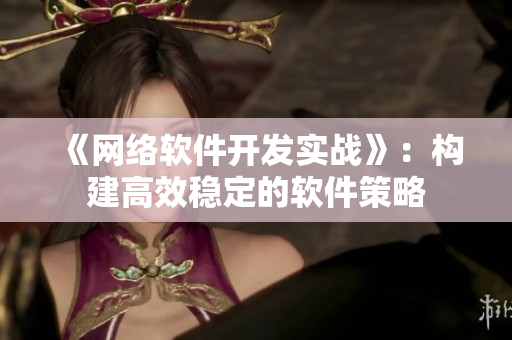 《网络软件开发实战》：构建高效稳定的软件策略