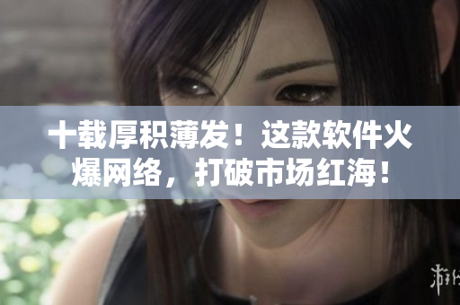 十载厚积薄发！这款软件火爆网络，打破市场红海！