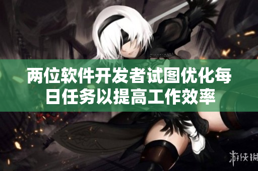 两位软件开发者试图优化每日任务以提高工作效率