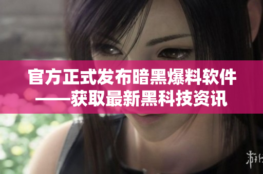 官方正式发布暗黑爆料软件——获取最新黑科技资讯