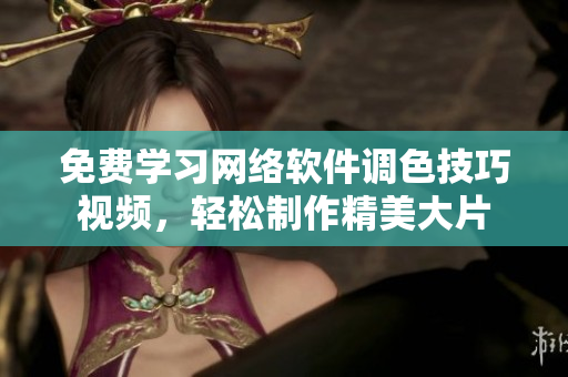 免费学习网络软件调色技巧视频，轻松制作精美大片