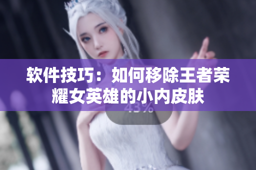 软件技巧：如何移除王者荣耀女英雄的小内皮肤