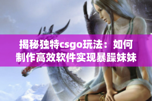 揭秘独特csgo玩法：如何制作高效软件实现暴躁妹妹的游戏策略