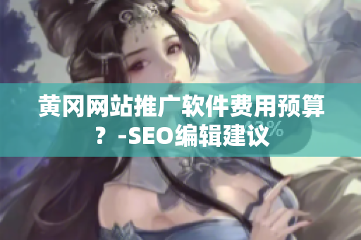 黄冈网站推广软件费用预算？-SEO编辑建议