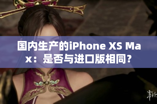 国内生产的iPhone XS Max：是否与进口版相同？