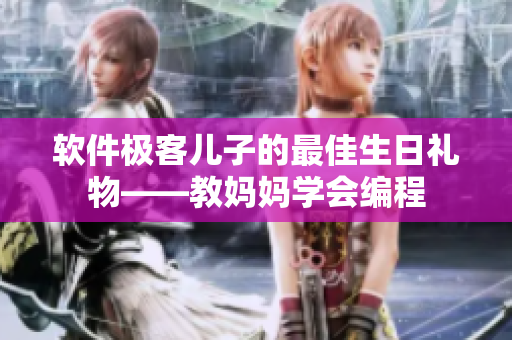 软件极客儿子的最佳生日礼物——教妈妈学会编程