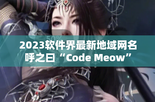 2023软件界最新地域网名呼之曰“Code Meow”