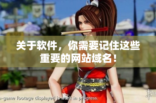 关于软件，你需要记住这些重要的网站域名！