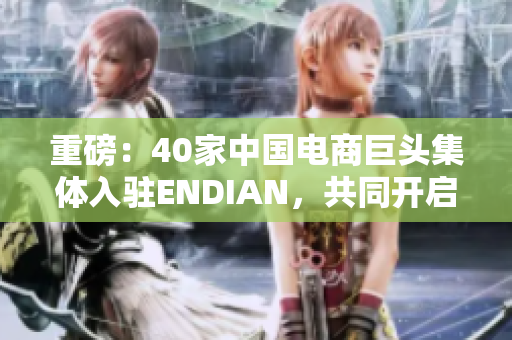 重磅：40家中国电商巨头集体入驻ENDIAN，共同开启新蓝海
