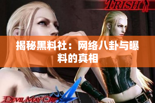 揭秘黑料社：网络八卦与曝料的真相