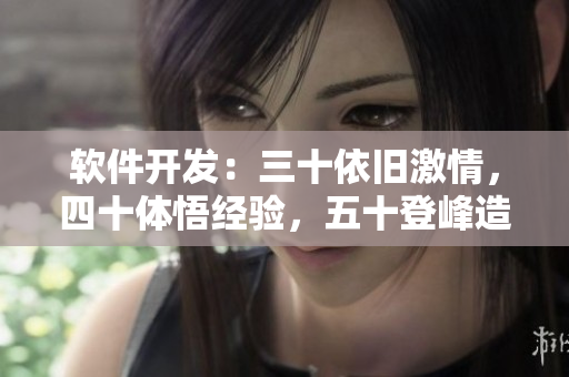 软件开发：三十依旧激情，四十体悟经验，五十登峰造极