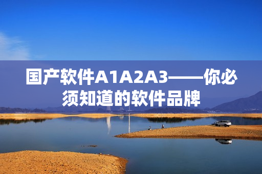 国产软件A1A2A3——你必须知道的软件品牌
